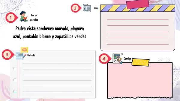 Fichas de trabajo. Dislexia b y p