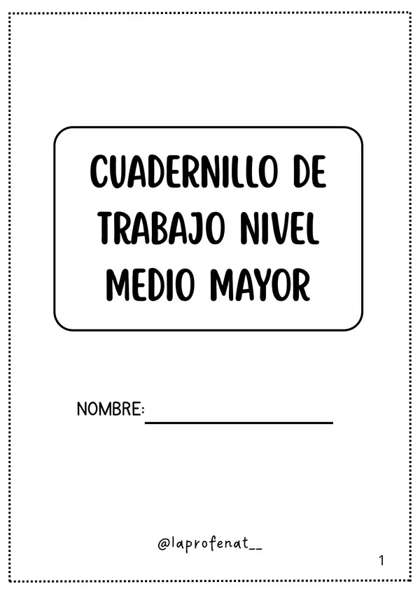 Cuadernillo nivel medio mayor