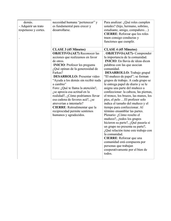 Planificación Clase a Clase: Septiembre | Orientación 7° Básico