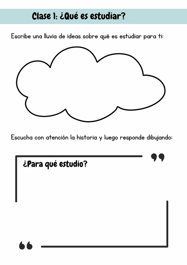 Cuadernillo para aprender a estudiar