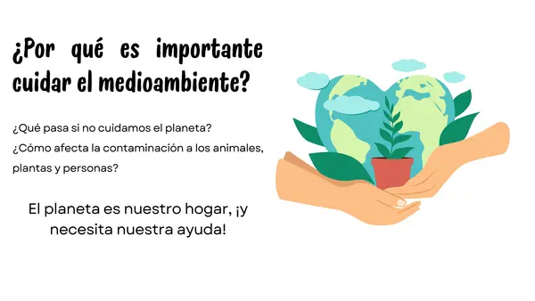 Cuidado del medioambiente: presentación educativa