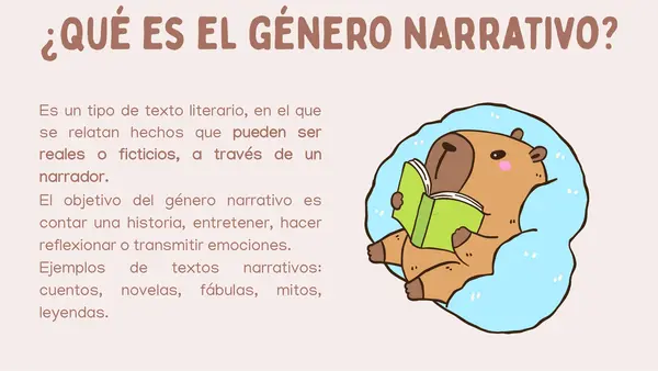 Unidad 1 – Clase 2: Los personajes y sus motivaciones en el género narrativo