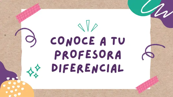 Conoce a tu profesora diferencial