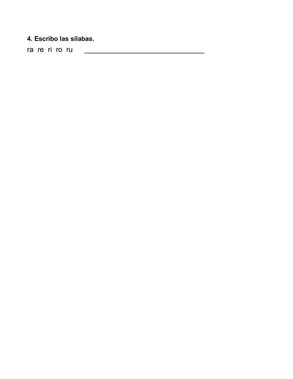 Leo y escribo con S, T, V, R y RR: guía de Lenguaje 1° básico