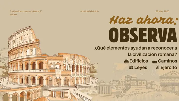 Civilización Romana, Historia – 7° básico