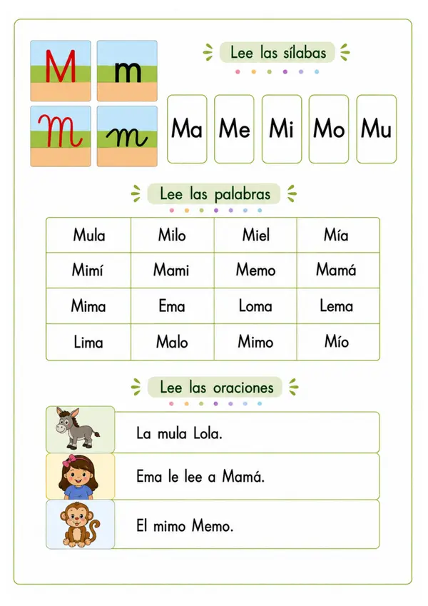 Material complementario de lectura (Alineado a la secuencia de Primero Lee)