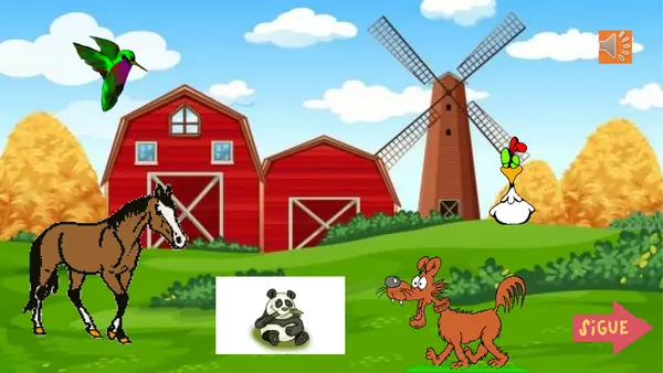 DINTINGUIR SONIDOS, ANIMALES DE LA GRANJA 