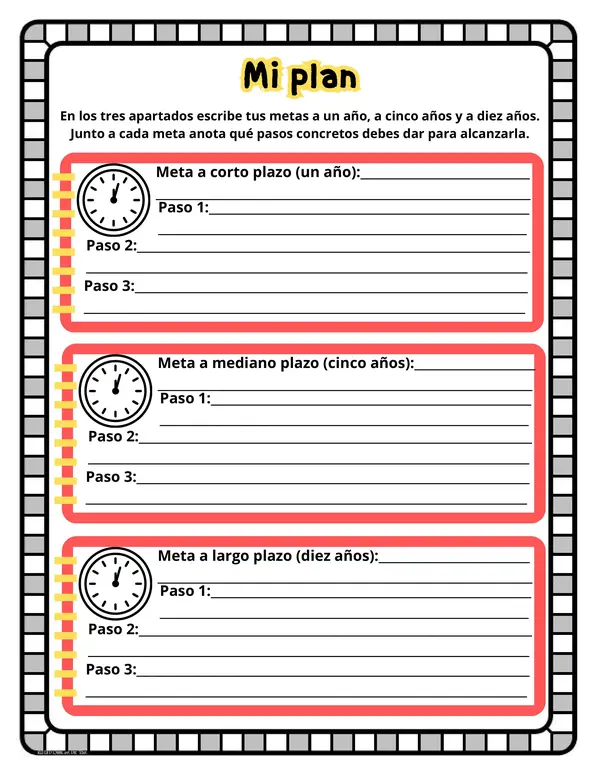Cuadernillo: Proyecto de vida