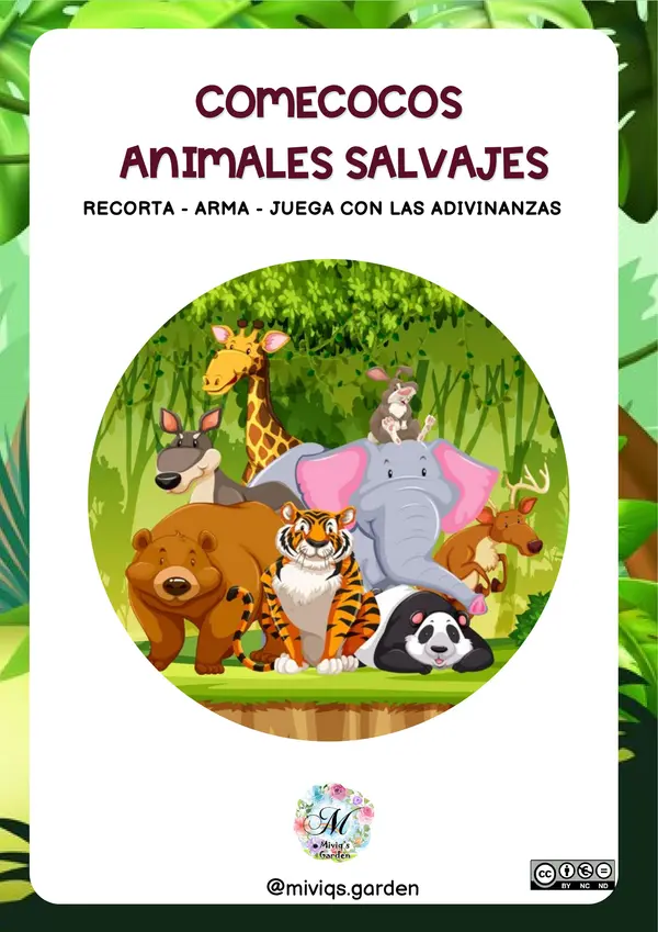 Comecocos: Adivinanzas animales salvajes (Cootiecatcher)