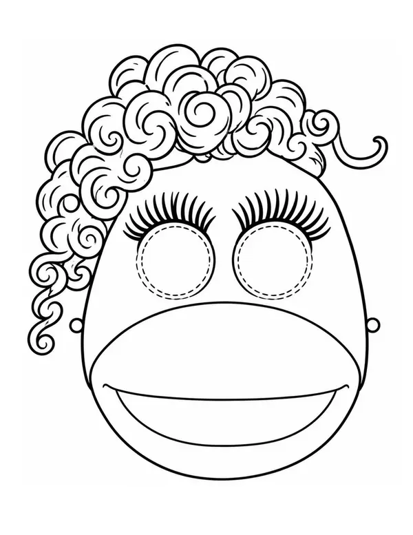 Máscaras para colorear personajes de 31 minutos.