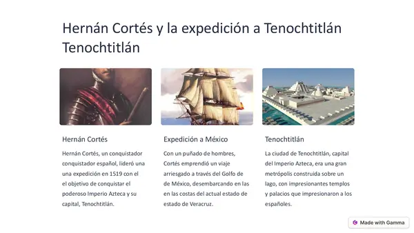 Llegada de los españoles a méxico