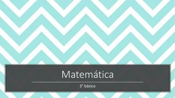 Matemática 3°básico- clase 1 patrones