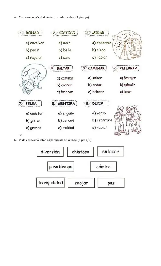 Sinonimos y Antonimos