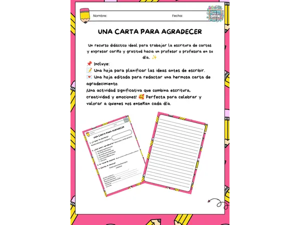Un carta para agradecer y emocionar a tu profe favorito/a