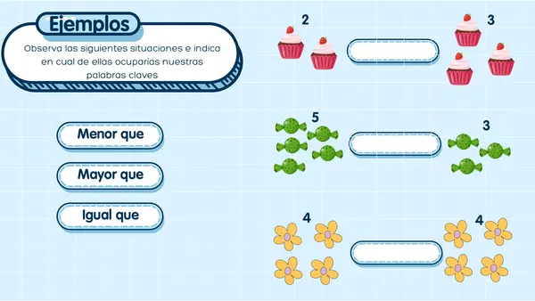 Comparar y ordenar números hasta 9 