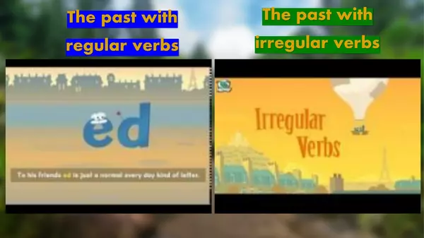 Presentación "The past" (Regular and Irregular verbs, was/were, did)