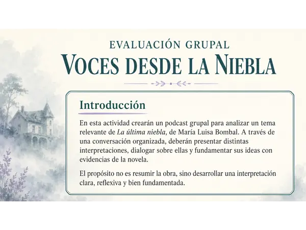 podscast "L aúltima Niebla" de Maria Luisa Bombal