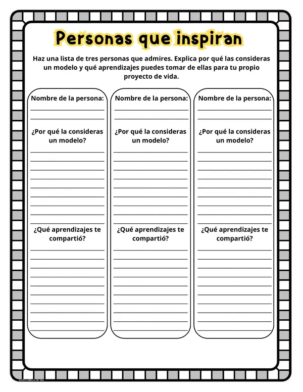 Cuadernillo: Proyecto de vida