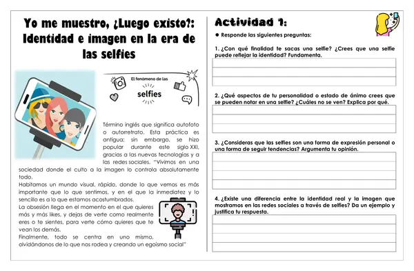 Guía de trabajo - Identidad e imagen en la era de las selfies