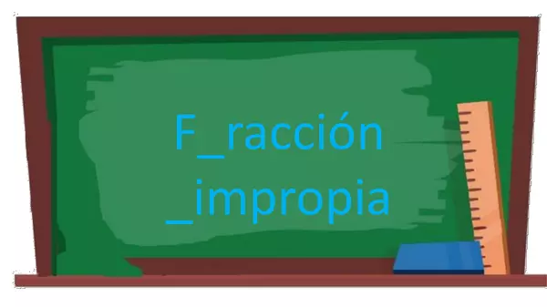 Fracciones impropias y números mixtos
