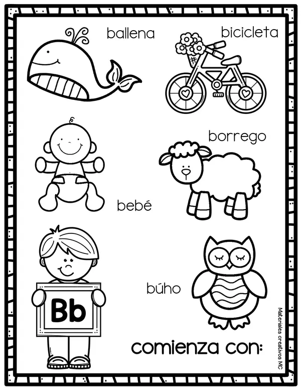 Coloreando el abecedario