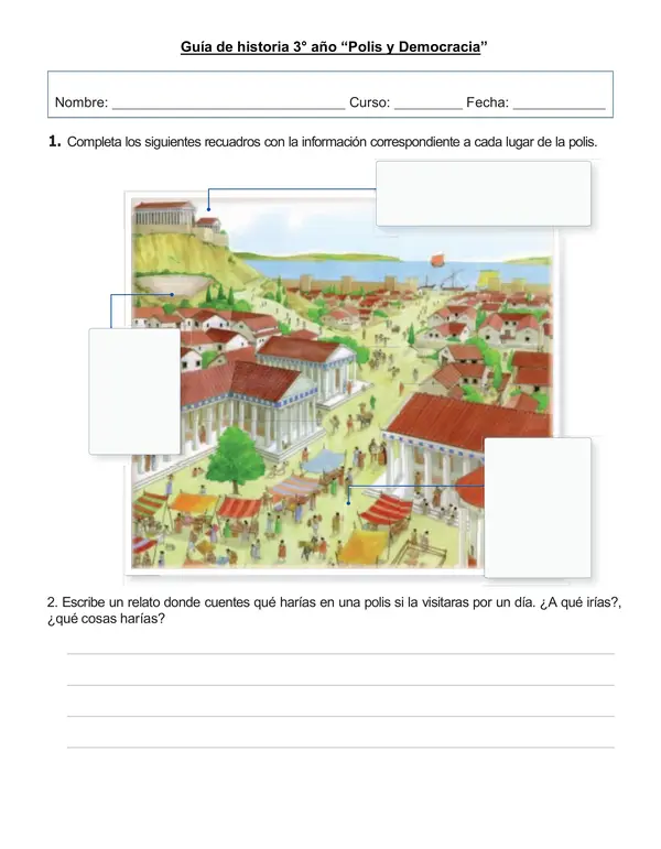 Guía de historia 3° año "Polis y Democracia"