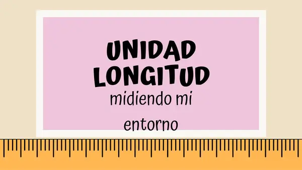 Power Point Matemática "Unidad de Longitud " Midiendo mi entorno" editable 