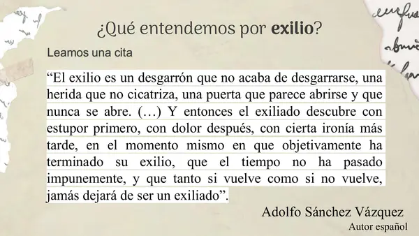 Exilio y literatura