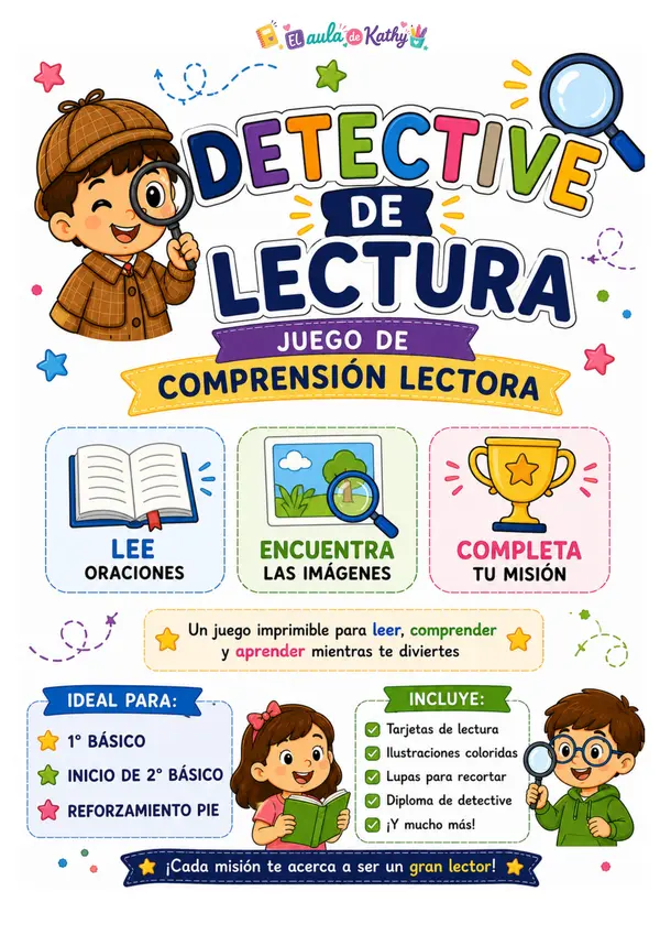 DETECTIVE DE LECTURA | Juego de Comprensión Lectora 🔍📚