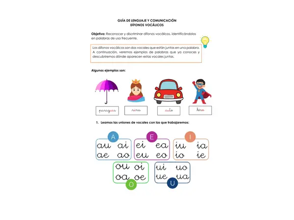 DÍFONOS VOCÁLICOS 