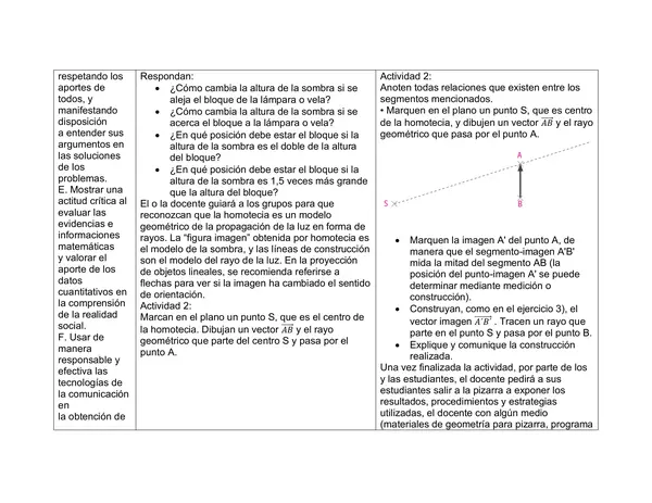 Planificación Clase a Clase Agosto - Matemática - 1° Medio