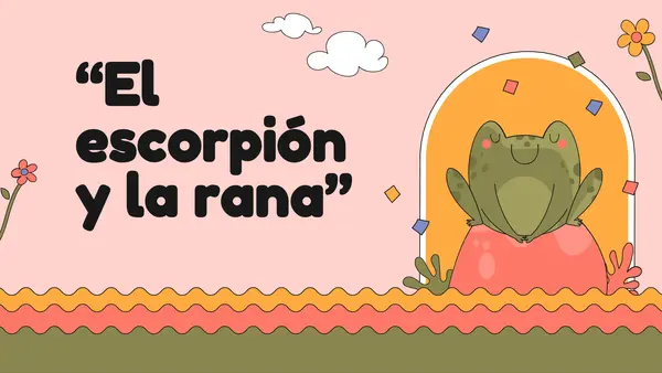 comprensión de lectura El escorpión y la rana