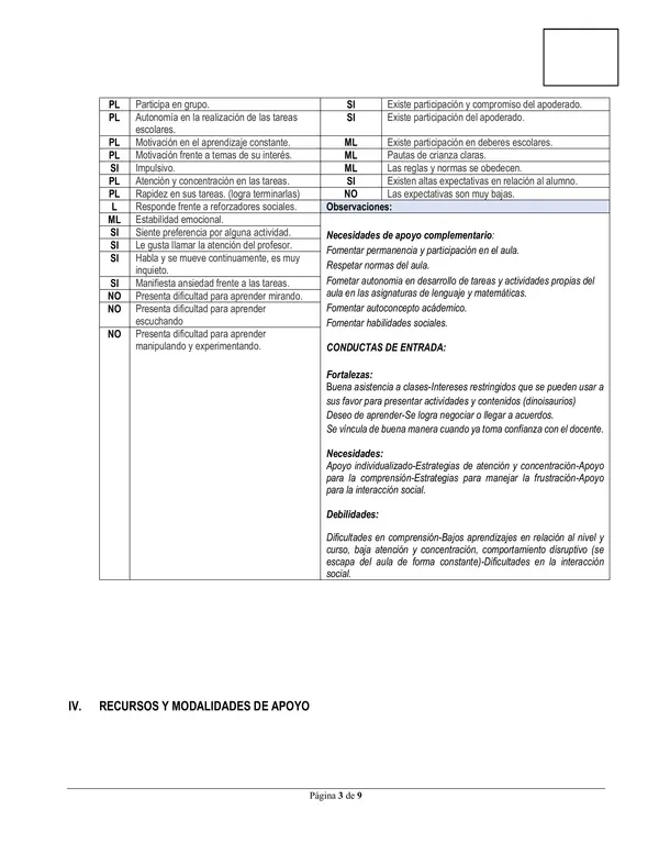 PACI-ESTUDIANTE AUTISTA, NECESIDAD DE APOYO 2