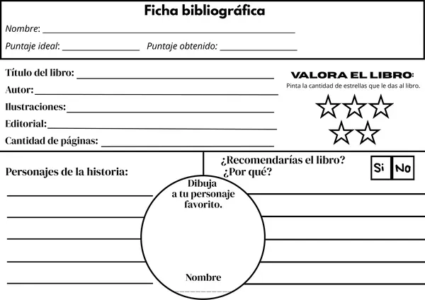 Ficha bibliográfica para lectura complementaria / domiciliaria