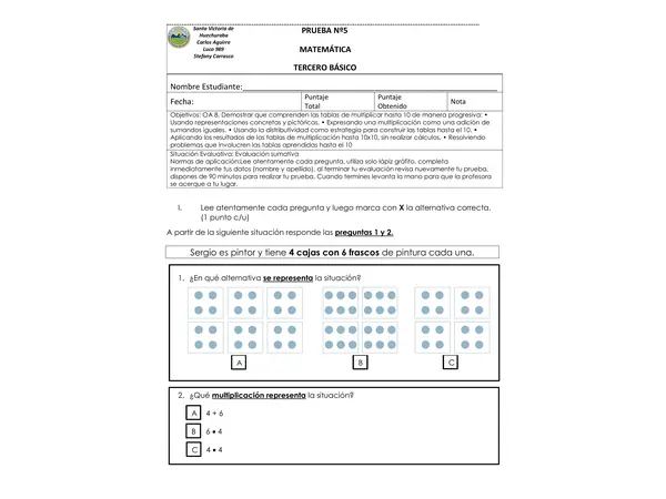 Prueba multiplicación 