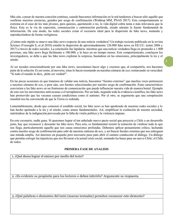 GUÍA N°3. UNIDAD N°3. LENGUA Y LITERATURA. TERCERO MEDIO. 