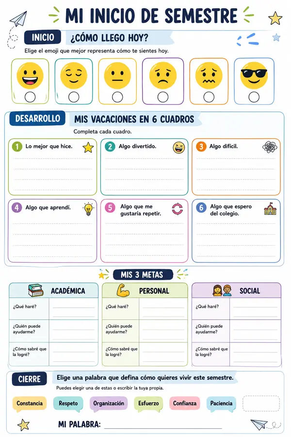 Mi inicio de Semestre