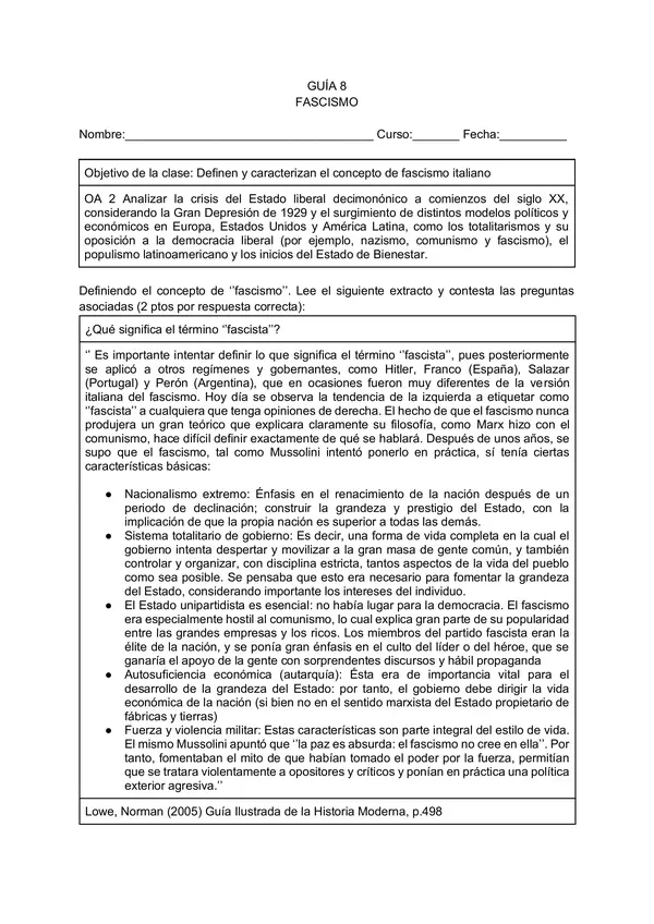 Fascismo Italiano: guía para entender el totalitarismo