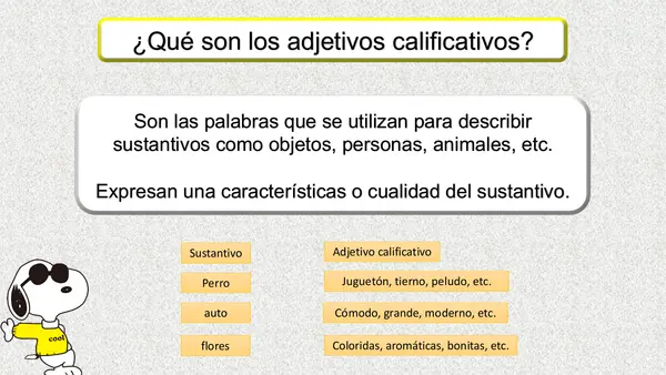 adjetivos calificativos 