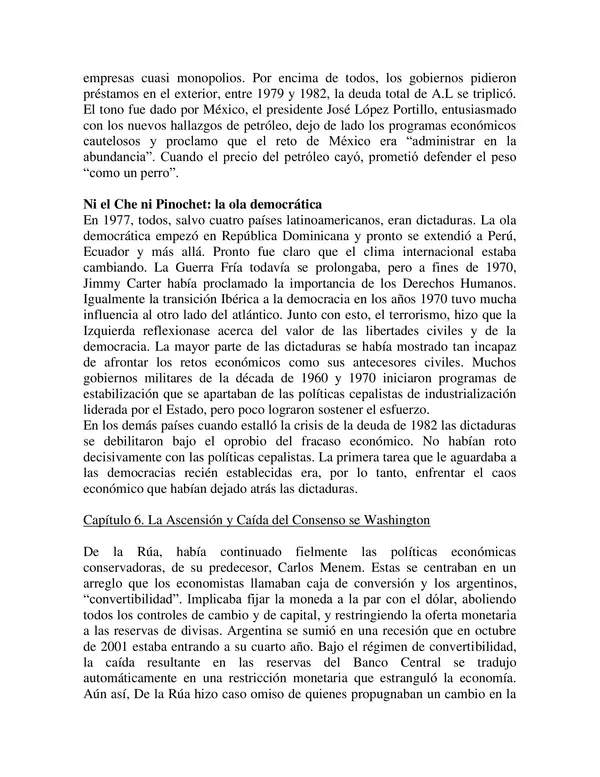 Michael Reid "El continente olvidado" (Material para dictar clase de América S.XX)