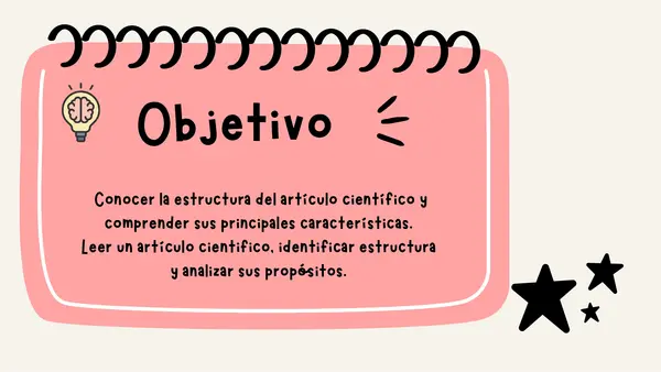 EL artículo cientifico- electivo de 4 medio.