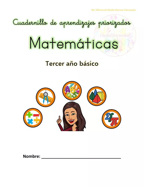 cuadernillo matemáticas tercero básico 