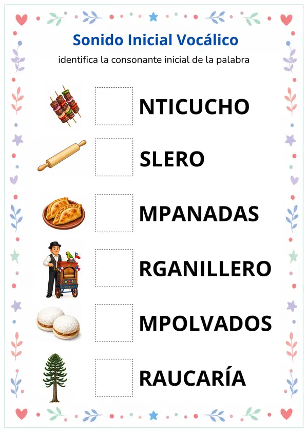 Mi libro de Fiestas Patrias - Estimulación del Lenguaje