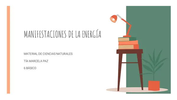 manifestaciones de la energía