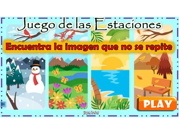 Estaciones: Encuentra la imagen que no se repite