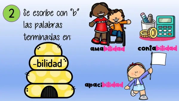 USO DE LA B y LA V
