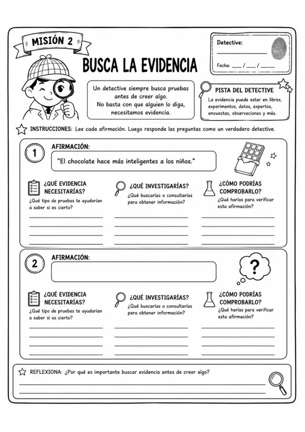 Detectivo de la Información | Kit para desarrollar el Pensamiento Crítico | Educación Básica