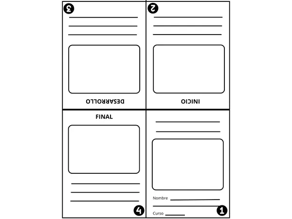 Mini-Libro Narrativo Plegable (Inicio, Desarrollo y Final)