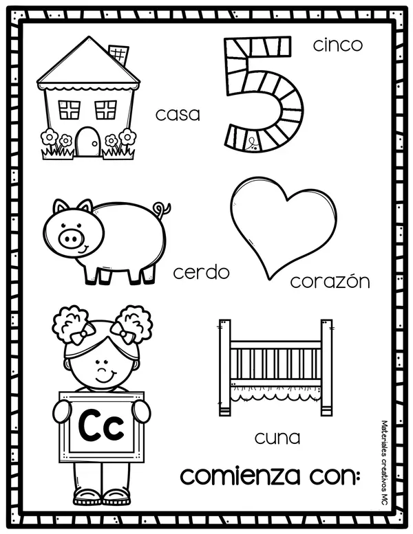 Coloreando el abecedario