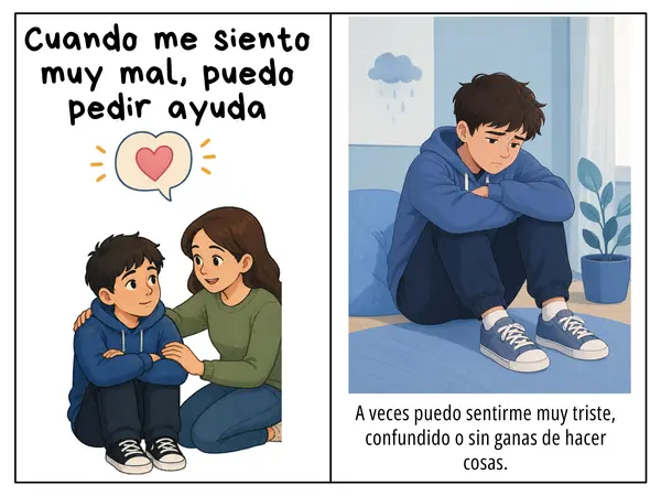 Historia social "sime siento mal, puedo pedir ayuda"